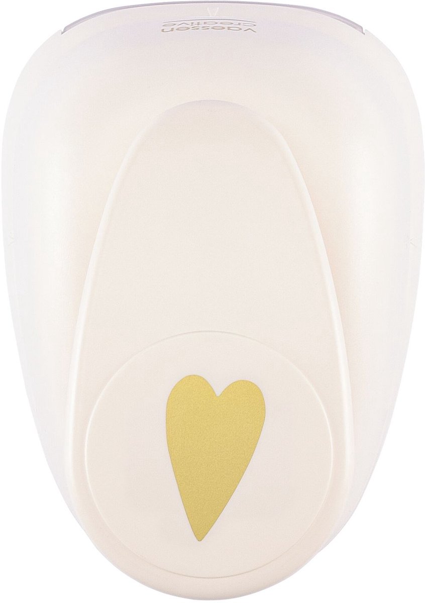 Vaessen Creative Pons - Figuurpons - Hart - 4,4 x 7,3 cm