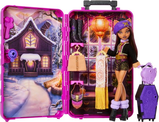 Monster High Skulltimate Secrets Cabinevakantie Speelset - Clawdeen Wolf Pop en Accessoires van Monster High — afbeelding 5