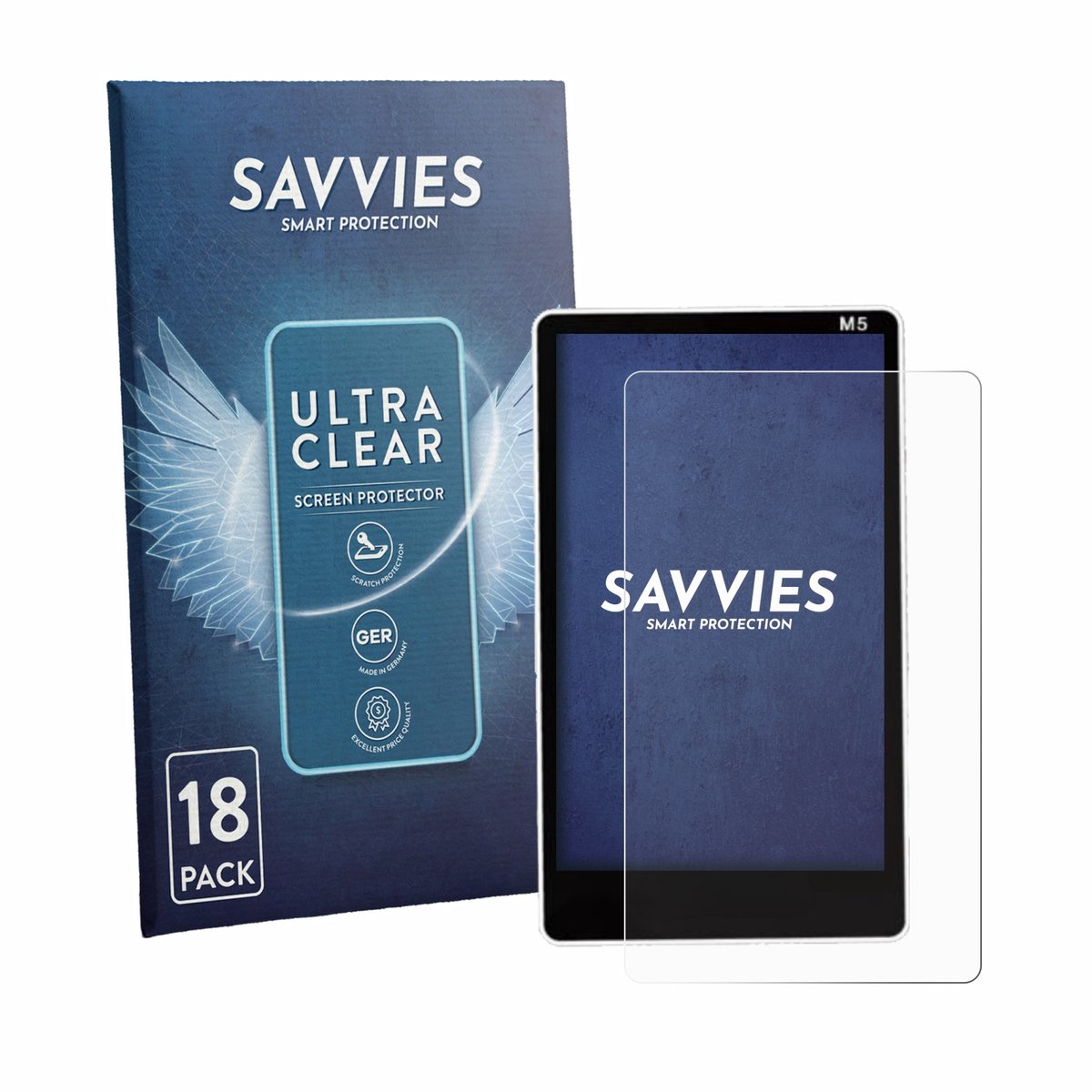Savvies - Screenprotector voor Acogedo M5 - Folie Beschermfolie transparant 18 Stuks
