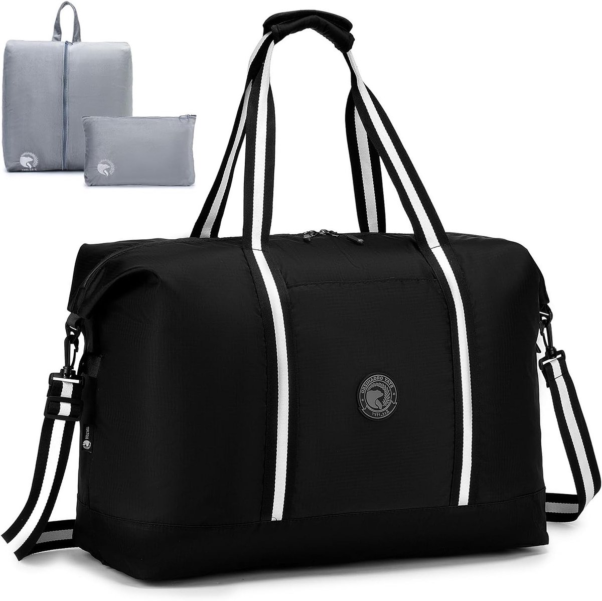 Vouwbare Reisbagage 55x40x23 voor Handbagage bij Lufthansa en TUI - Lichtgewicht Duffle Bag, Waterdicht Weekendtas met Schoenentas voor Mannen en Vrouwen