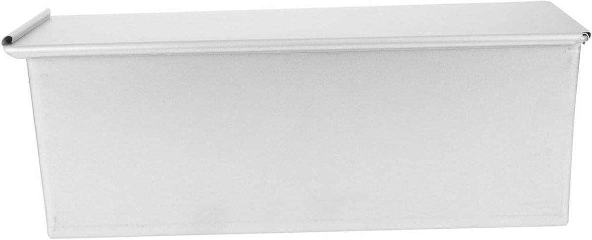Metalen Broodvorm - Bakblik Deksel - Brood Bakken - Antiaanbaklaag - 32 cm Lengte - Zilver
