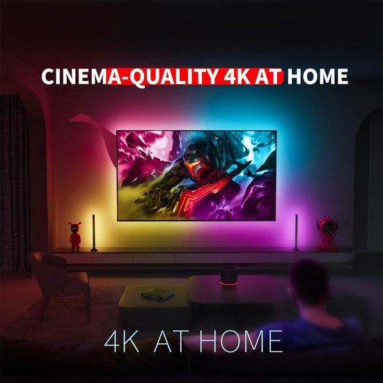 4K Mediaspeler - Ultra HD speler - Digitale Signage - Automatisch afspelen - Ondersteunt 8TB - Zwart — afbeelding 4