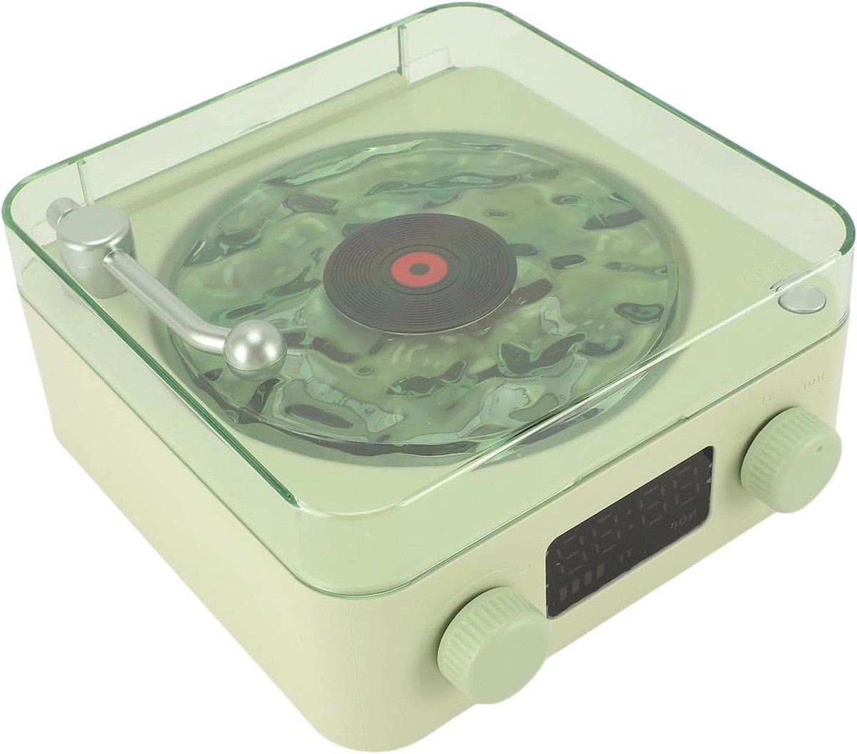 Retro Speaker met Nachtlampje - Draagbare Radio Muziekspeler - Ontspannen Sfeer Creëren - 3-in-1 Functionaliteit - N.v.t. - Groen