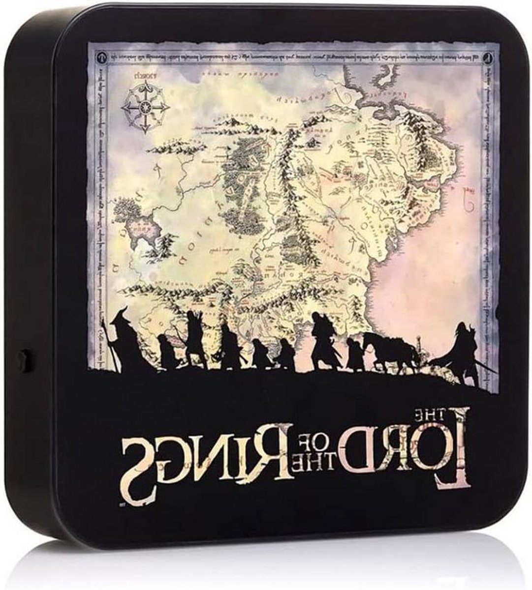 3D Lamp - Nachtlampje Sfeerverlichting - Kamer Decoratie - Thema Design - 20x20cm - Lord of the Rings