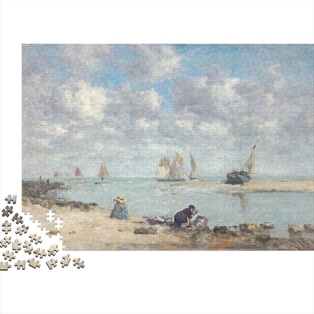 Kunstpuzzel 1000 stukjes - Uitdagend speelgoed - Ontspanning thuis - Wereldberoemde afbeeldingen - 75 x 50 cm - Stijl-8