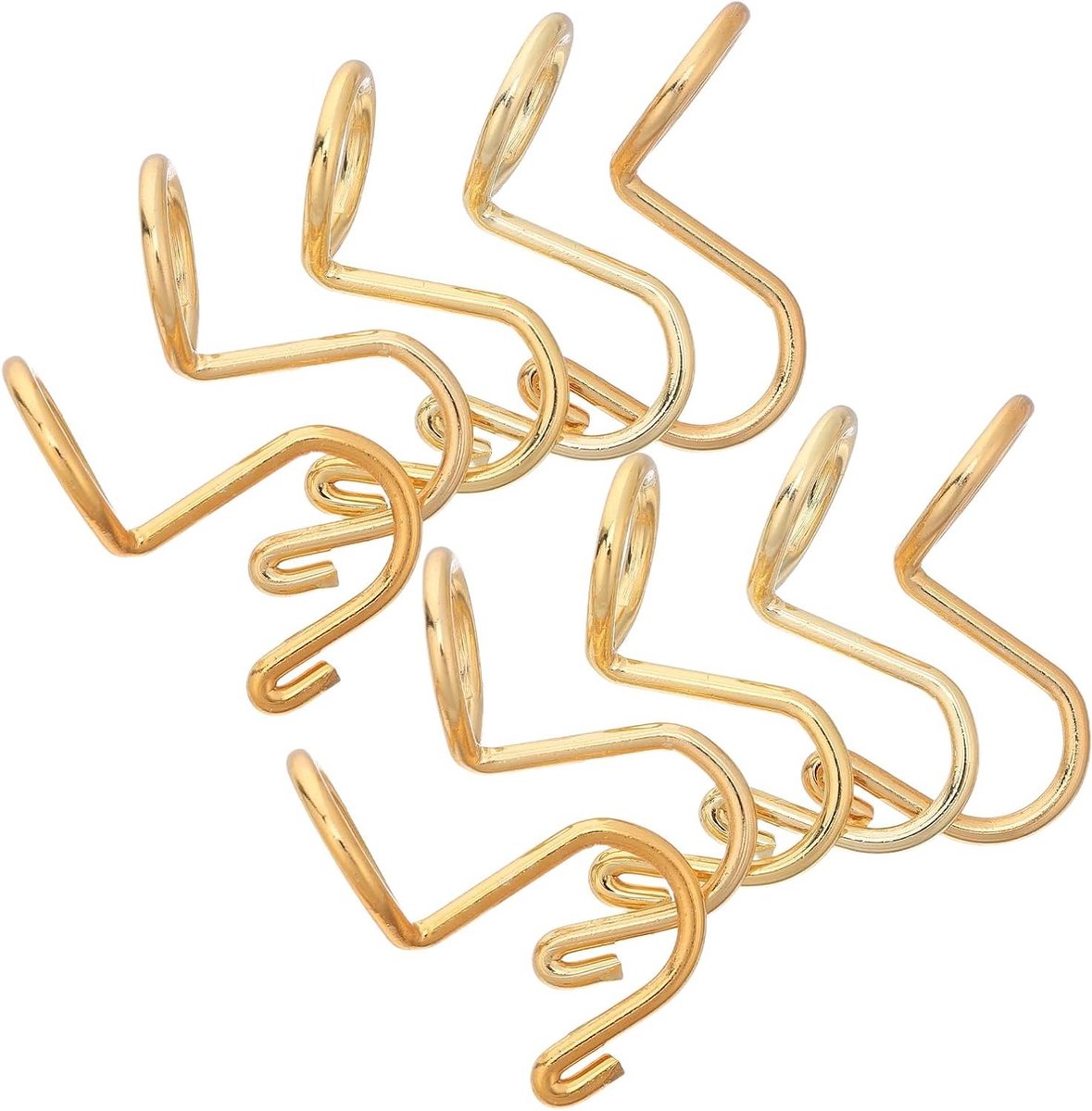 Kledinghanger Haken - Organizer Clips - Ruimte Besparen - Dubbele Kastruimte - 10 Stuks - Goud