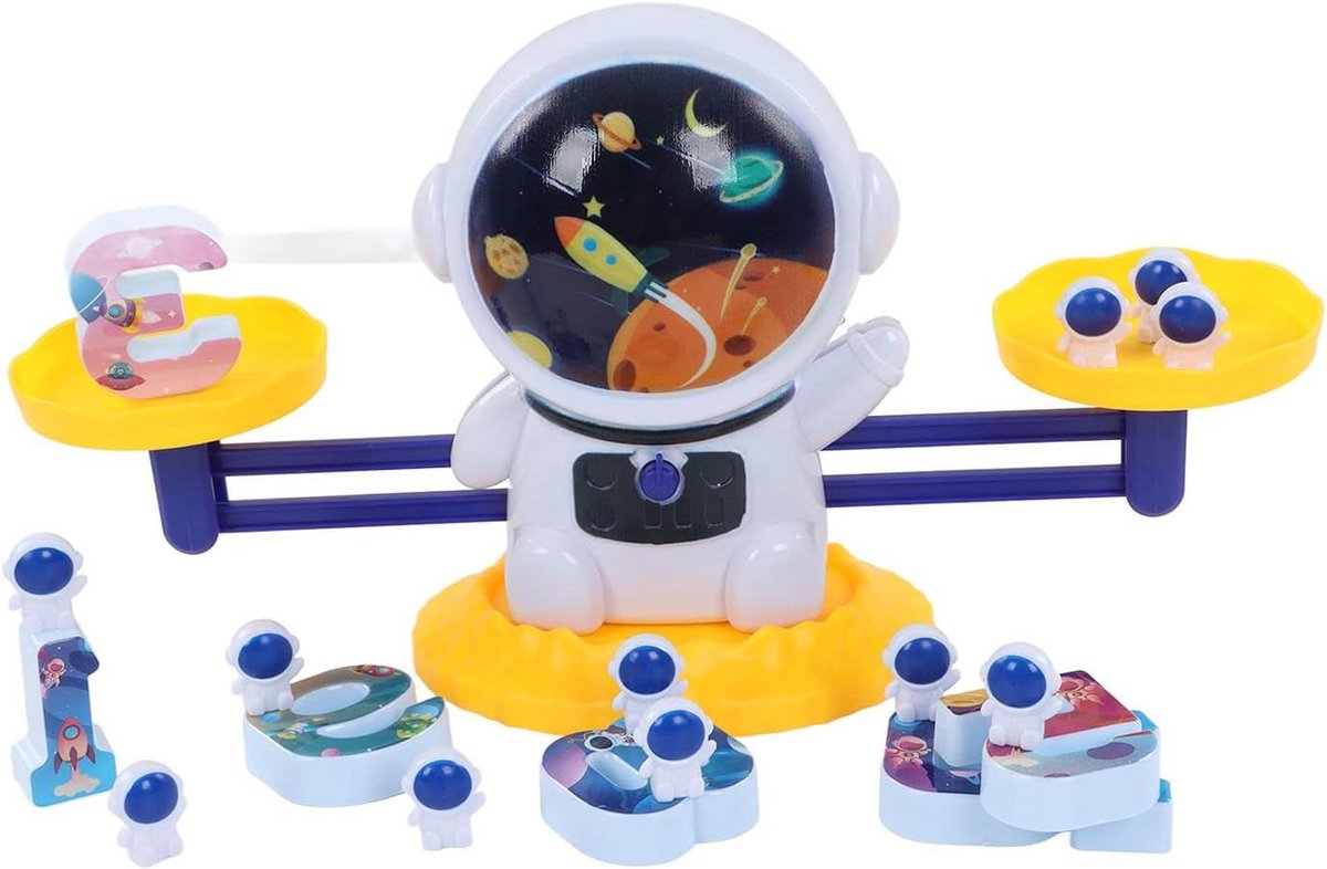 Rekenmachine Speelgoed - Wiskunde Spel - Leren Tellen - Ontwikkel Logisch Denken - 26.5 x 7 x 16 cm - Geel