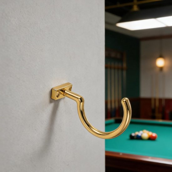 Poolkeu rek - Keu houder - Biljartruimte organiseren - Versterkte constructie - 4-delig - Goud — afbeelding 3