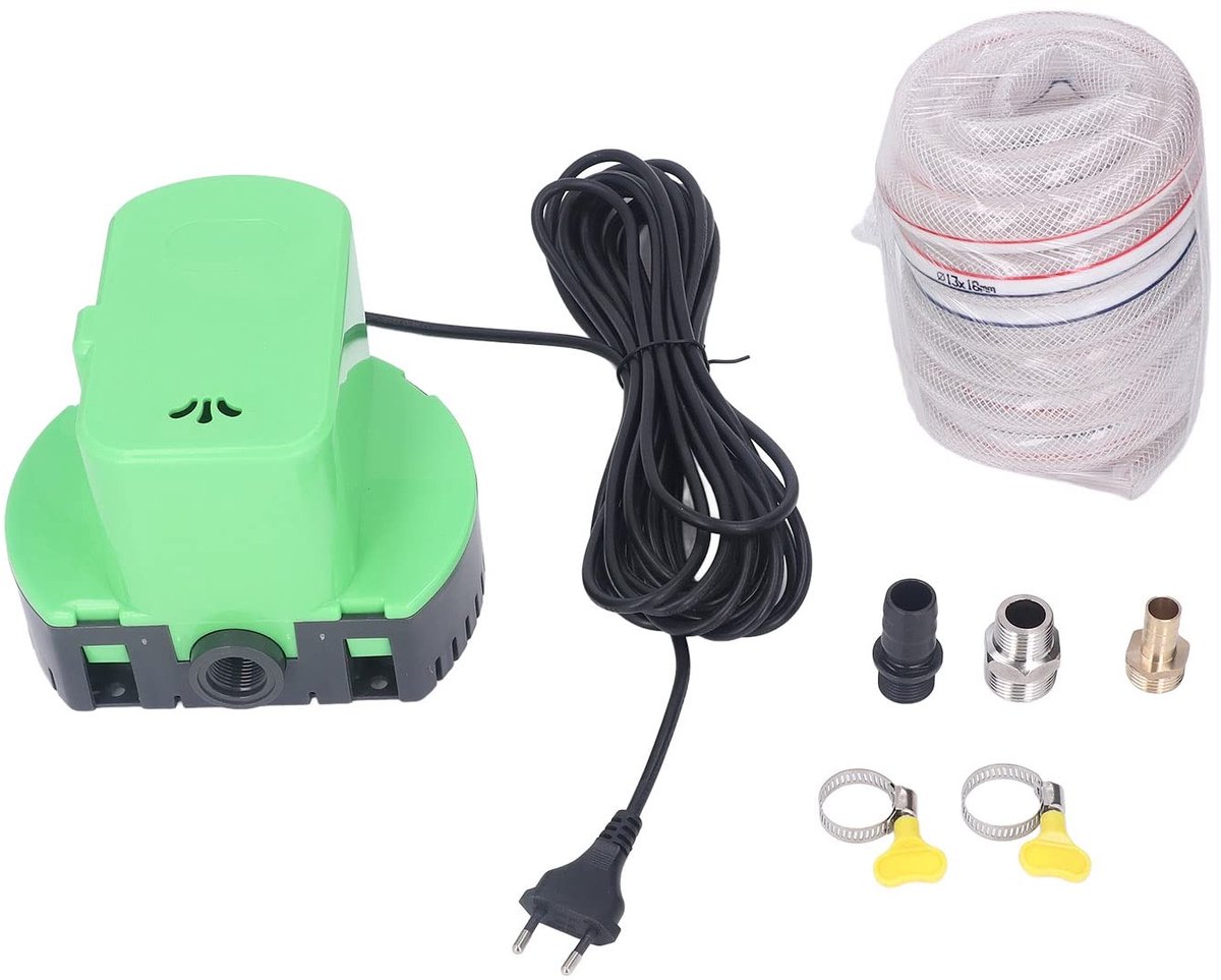 Allecto - Spacnana 1200 GPH Afvoerpomp voor Zwembad - Stille Automatische Afvoer met 16ft Hose en 25ft Voedingskabel