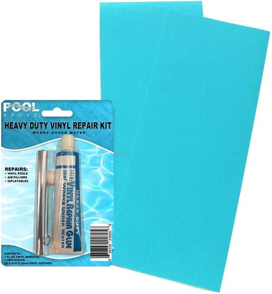 Reparatie Patch Kit - Waterdichte Stickers - Opblaasbare Zaken Repareren - Heavy Duty Vinyl - 20 x 15 cm - Blauw — afbeelding 3