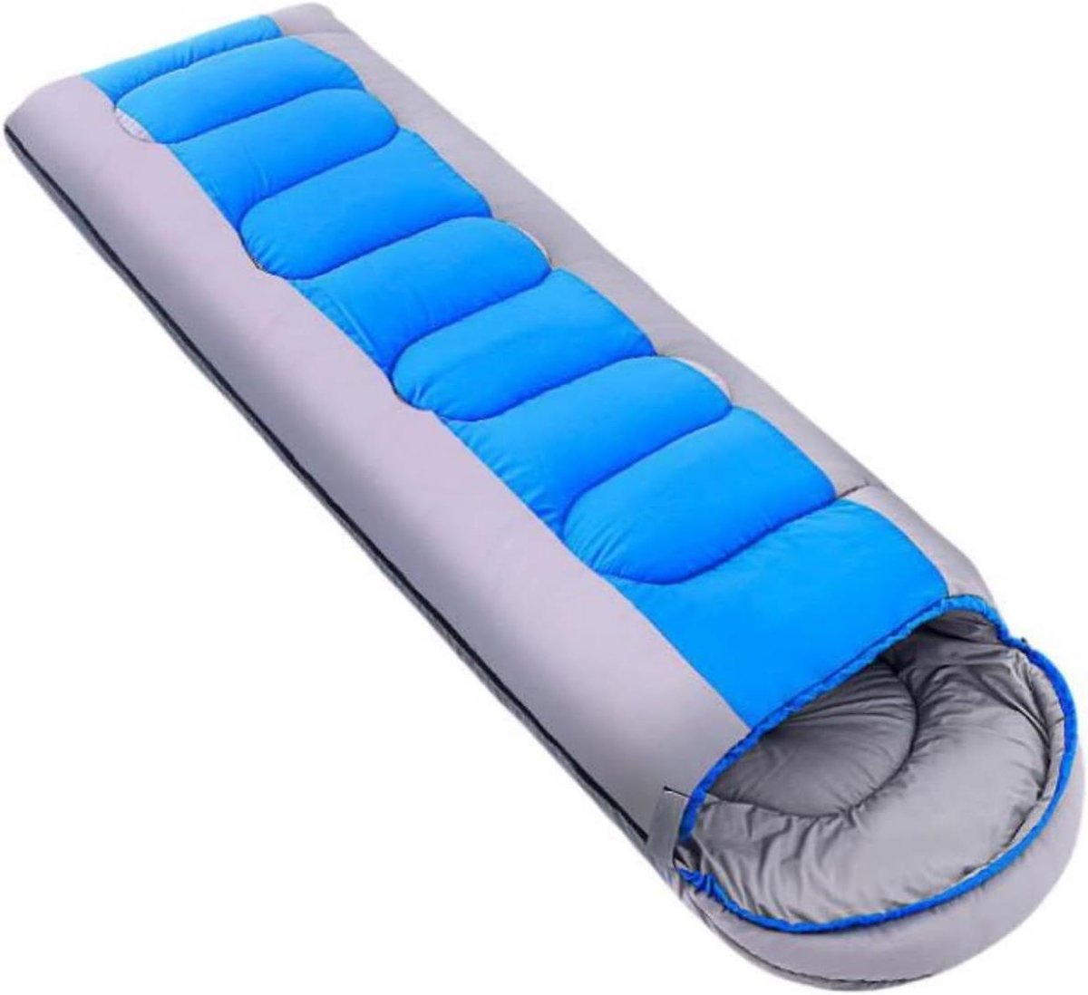 Slaapzak Volwassenen - Kampeerzak Warm - Buiten Activiteiten - Waterdicht Winddicht - 208 cm Lengte - Blauw