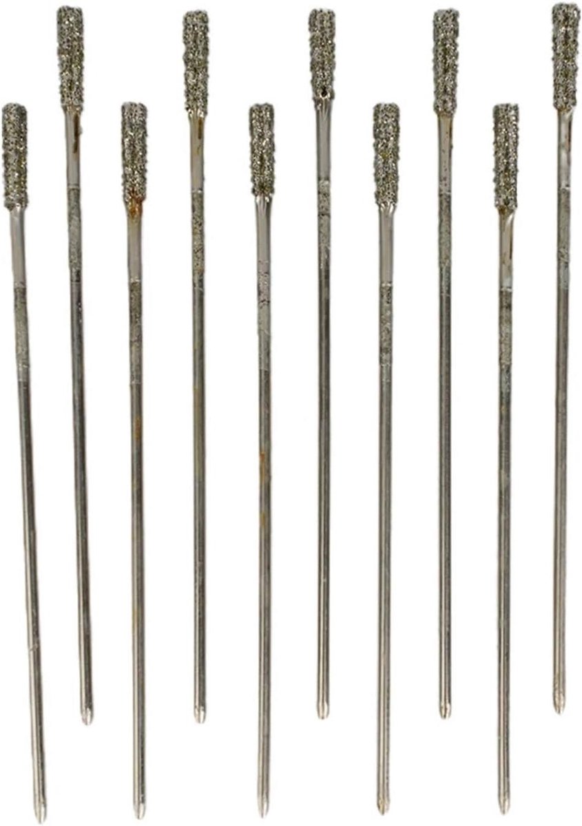 Diamant Boortjes - Gatenboren Set - Precisie Boren - Diamant Coating - 10 Stuks 13 mm - Zilver