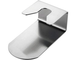 Aandrukstation Koffie - Station Tampen - Espresso Bereiden - Roestvrij Staal - 8x14x7 cm - Zilver