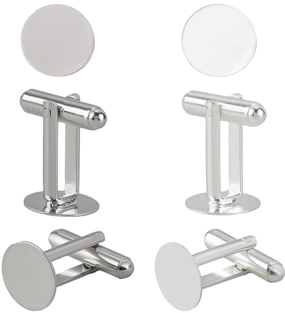 Golden crown - Manchetknopen - Tuxedo - Uniek ontwerp - Goud en Zilver - Overhemd accessoires - Perfect voor bruiloften - 20 stuks