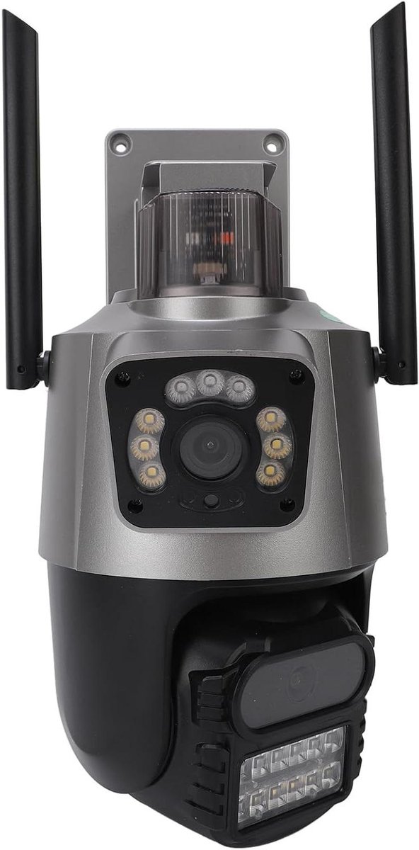 Buiten Beveiligingscamera - Dubbele Lens Camera - Huis Bewaken - Slimme Mensen Tracking - 4MP Nachtzicht - Wit