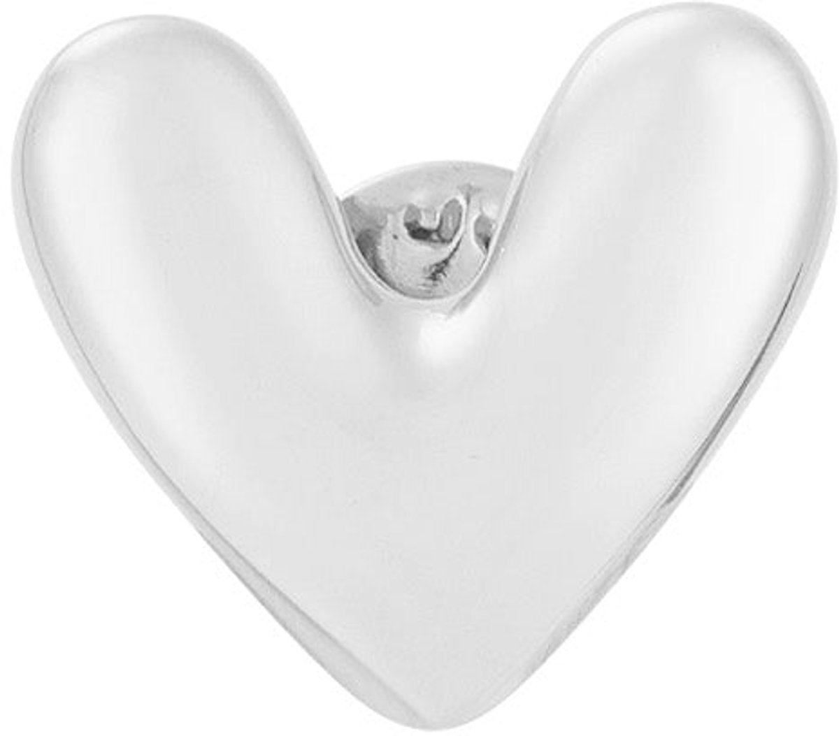 Broche heartly - zilveren kleur