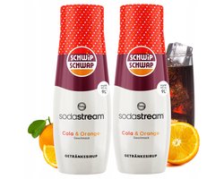 SodaStream Shwip Shwap - Limonadesiroop - Cola en Sinaasappel - 2 Flessen