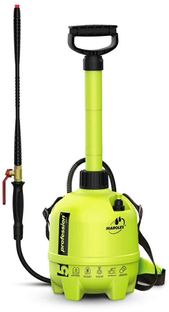 Marolex Profession Plus Serie - Drukspuit - 5L - Hoge Prestatie - Chemische Bestendigheid