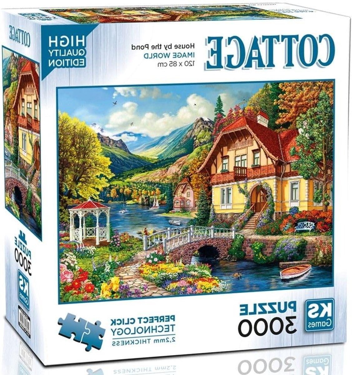 Puzzel 3000 stukjes - Legpuzzel volwassenen - Ontspanning thuis - Grote afmetingen - 120 x 85 cm
