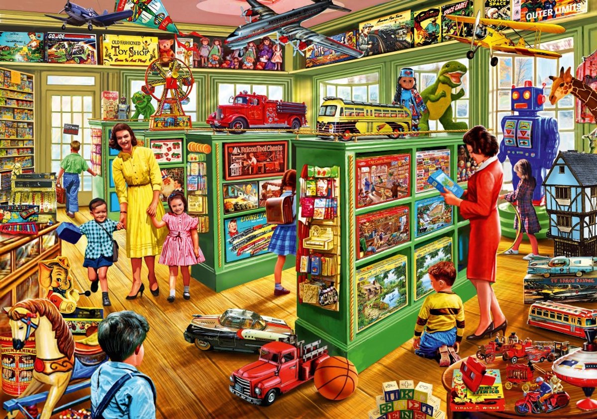 Bluebird Puzzle legpuzzel Toy Shop Interiors - 2000 stukjes puzzel.