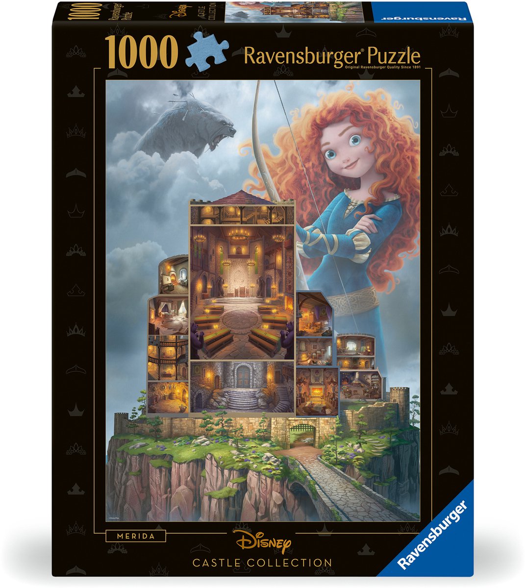 Ravensburger puzzel Disney Castles: Merida - Legpuzzel - 1000 stukjes — cadeau in Spellen & Speelgoed - foto 3