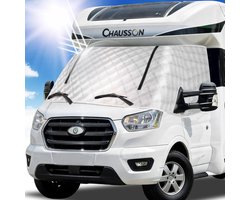 Thermische Raammat - Isolatie Afdekking - Camper Zonwering - Voertuigspecifieke Pasvorm - Voor Ford Transit - Zilver