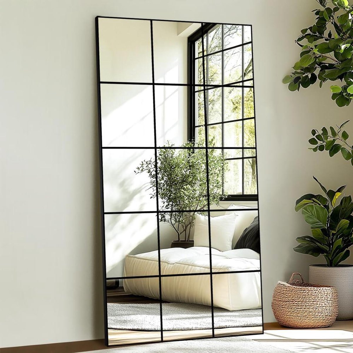Wandspiegel Volledige Lengte - Vloerspiegel Decoratief - Slaapkamer Hal Woonkamer - Explosieveilig Glas - 28 x 55 Inch