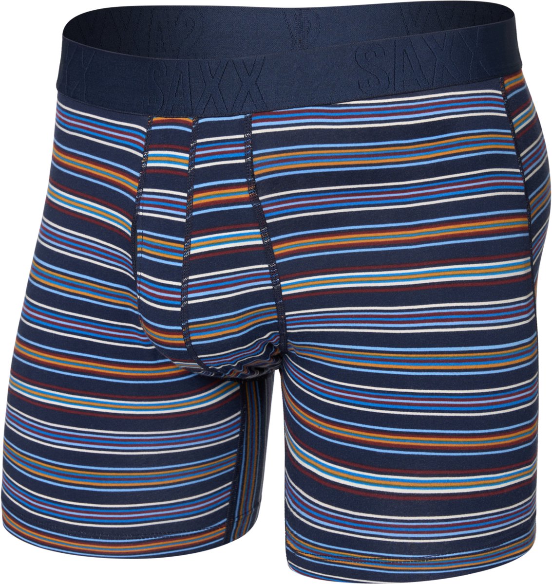 SAXX Heren Boxershort DropTemp® - Koeltechnologie Onderbroek - Boxer Vochtafvoerend - Katoen/Modal mix - Donkerblauw - M