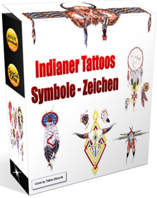 Indianer – Symbole – Zeichen – Tattoo Vorlagen. - cover