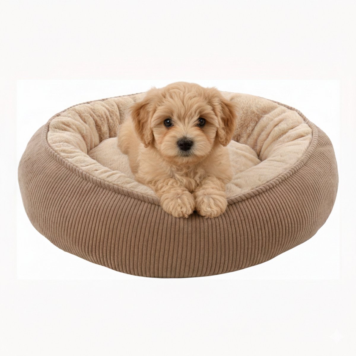 Donut Hondenmand Parijs Beige