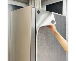 Isolerende Vriezerhoes - Koelkast Isolatie - Energie Besparen - Magnetisch en Krasbestendig - 50 x 80 cm - Wit