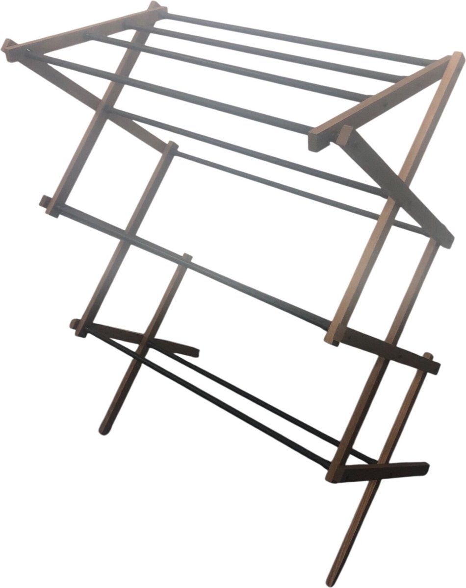 Dutchlander staand inklapbaar essenhouten was-droogrek