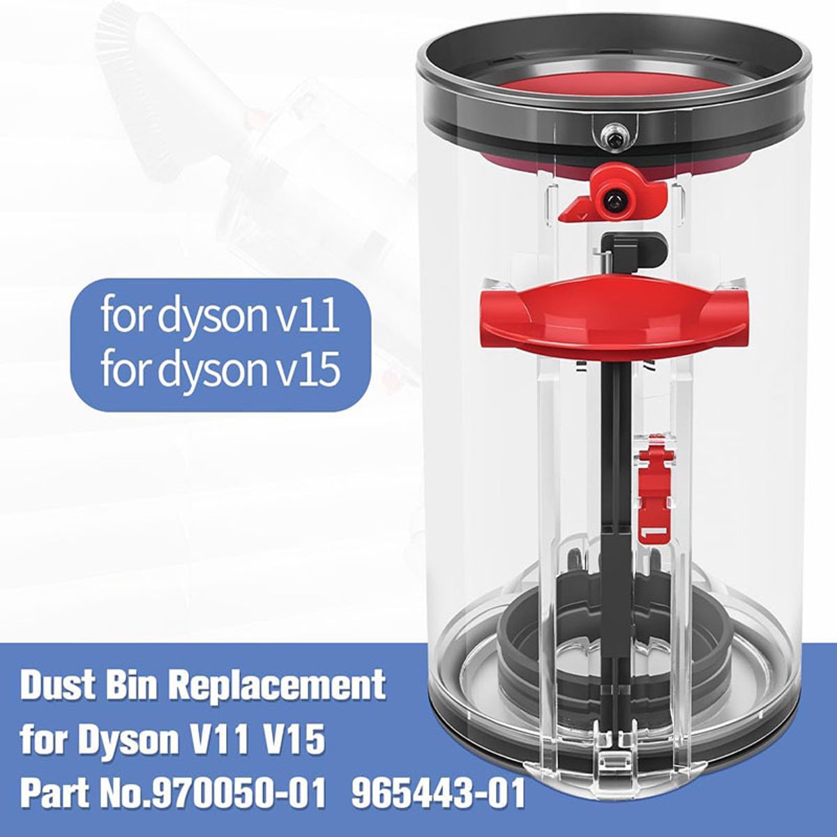 Geschikt voor Dyson V11 stofopvangbeker, geschikt voor SV14 SV15 SV22 stofbak accessoires, vuilnisbak, stofzuiger stofcontainer, stijl 1