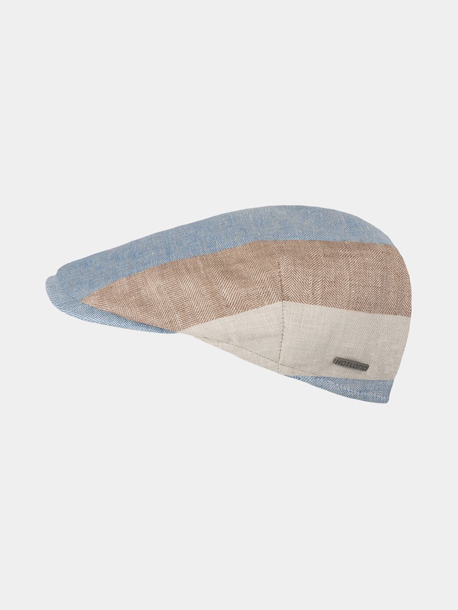 Emilio - Linnen flatcap - Brick