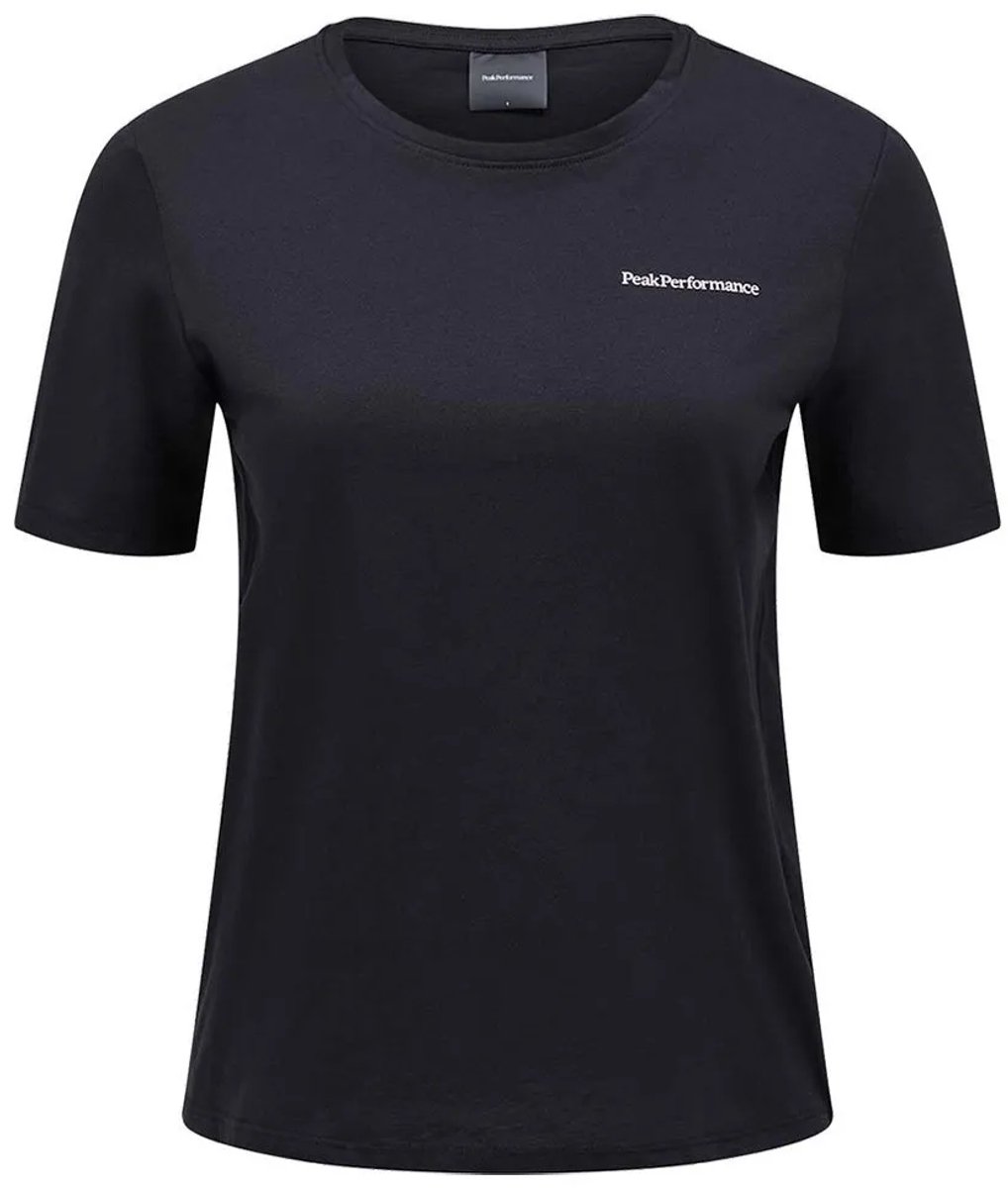 Peak Performance Explore Logo T-shirt Met Korte Mouwen Zwart M Vrouw