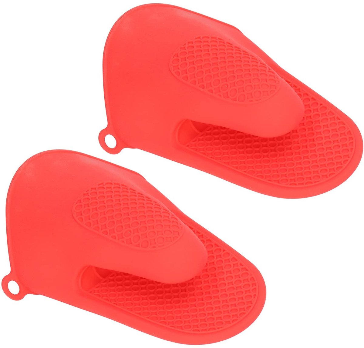 Jhubersproducts - Siliconen ovenwanten - Hittebestendig - Mini-ovenhandschoenen - Rood - Kookknijpwanten - Veilig en comfortabel - Geschikt voor elke