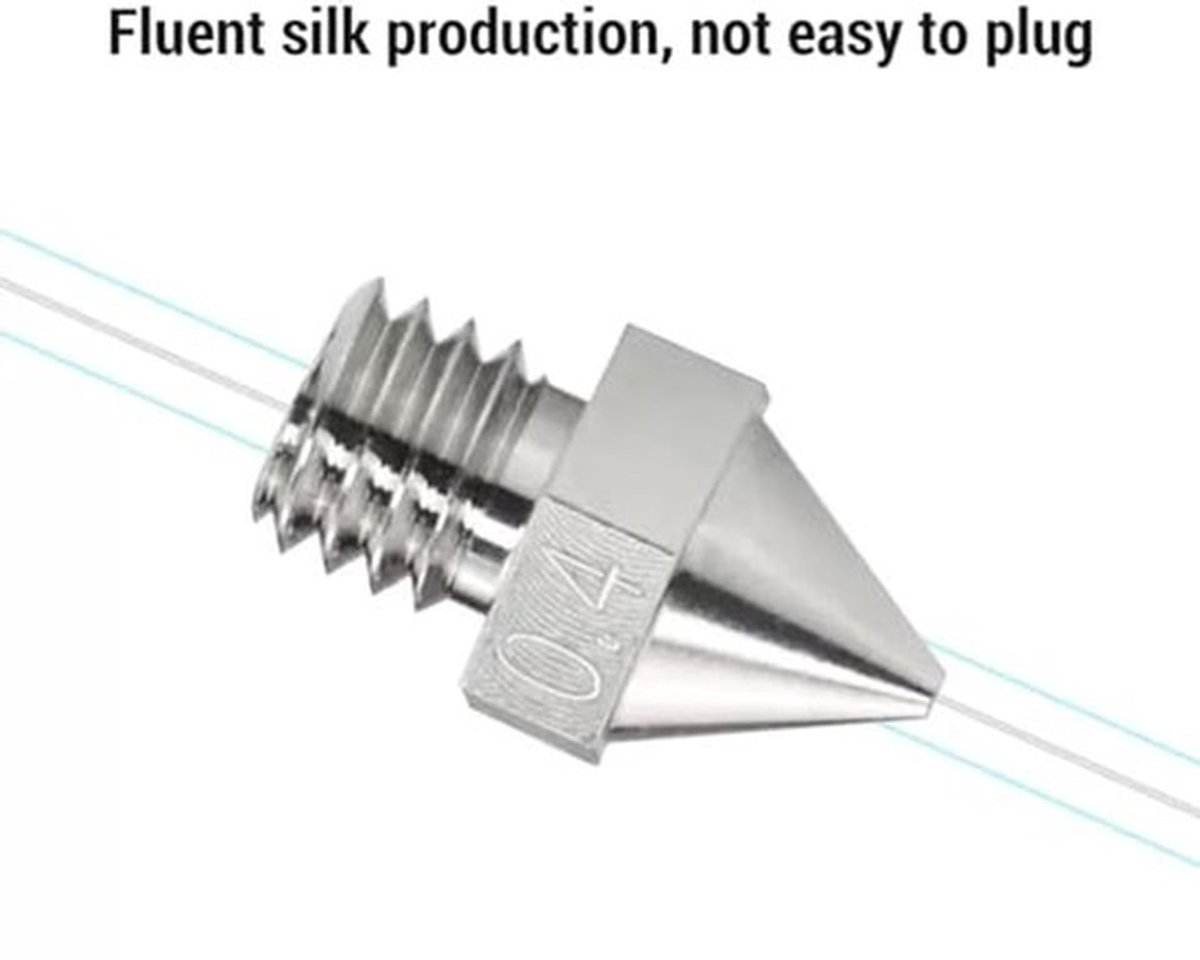 3D Printer Nozzles voor Raise3D N Pro2 Pro3 E2 Series, 0.4mm Hardened High Precision Alloy Hotend Nozzles Vervangonderdelen voor Hotend Nozzle