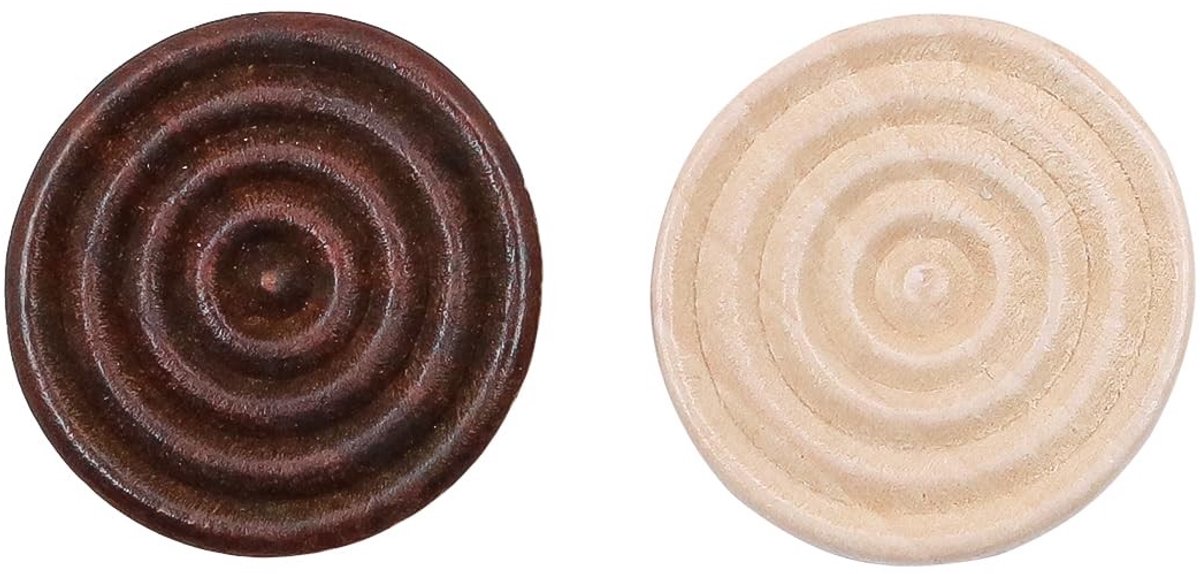By shayne - Houten Backgammon Stukken - Vervangende Spelfiches - Duurzaam en Praktisch - Geschikt voor 2 Spelers - Familie Spelaccessoires - 48 Stuks