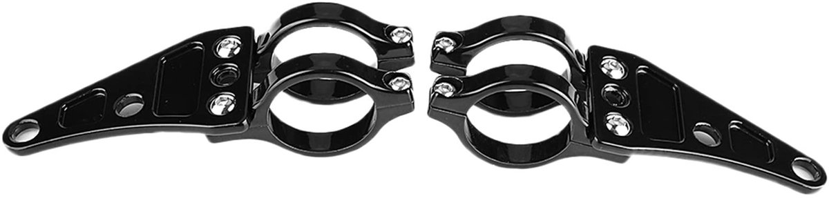Vlemico - Motorfiets Koplamp Beugel - Aluminium Koplamp Steun - Verstelbaar - 35-43mm - Vork Klemmen - Geschikt voor Motorfietsen - 2 Stuks