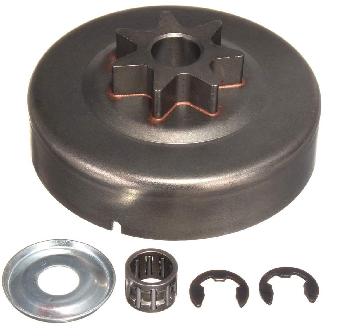 Zeynomax - Clutch Drum Sprocket Kit - 3/8 7T - Hoogwaardige kwaliteit - Geschikt voor Stihl 029 039 MS290 MS310 MS390 - Inclusief accessoires - Eenv..