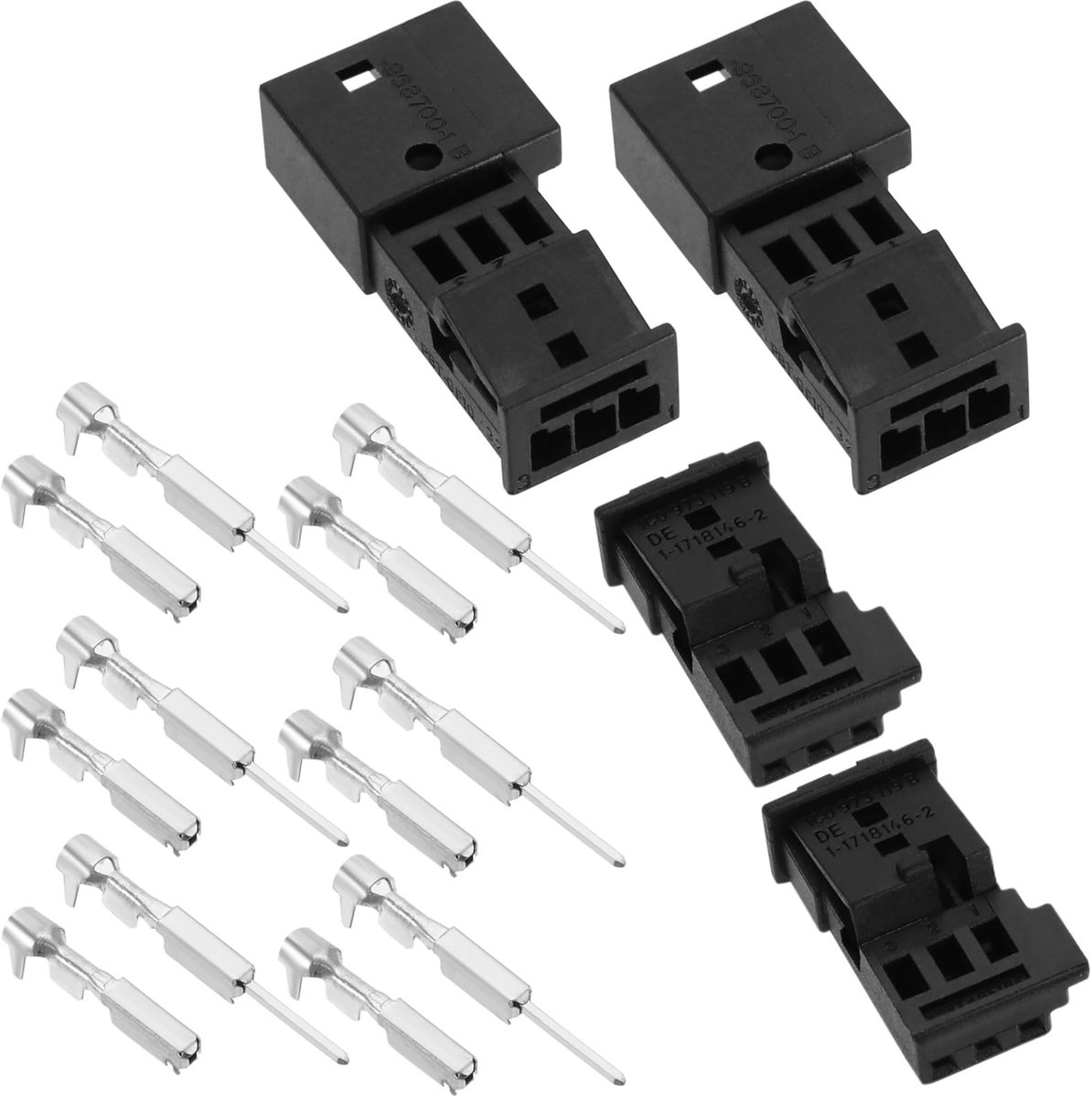 Zeynomax - 3-pins autostekker - Connectorplug voor autoluidspreker - Mannelijke en vrouwelijke connectoren - Regensensorcomponen...