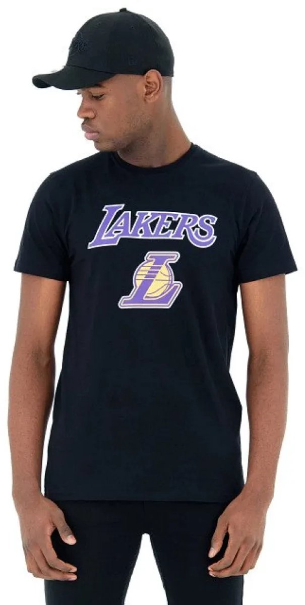 New Era Nba Regular Los Angeles Lakers T-shirt Met Korte Mouwen Man Zwart