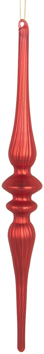 Clayre & Eef Kersthanger Ø 4x29 cm Rood Glas