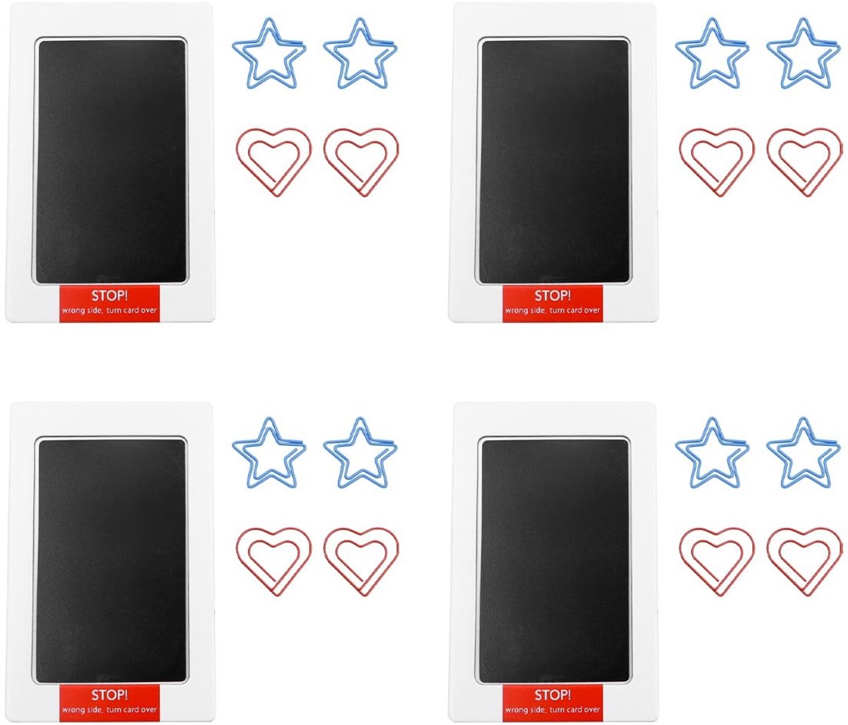 Smoakez - Inktkussenset - Handafdrukken - Inktloos - 4-packs - Babyboek - Voetafdrukken - Geschikt voor baby's - 20,5 x 17,6 cm