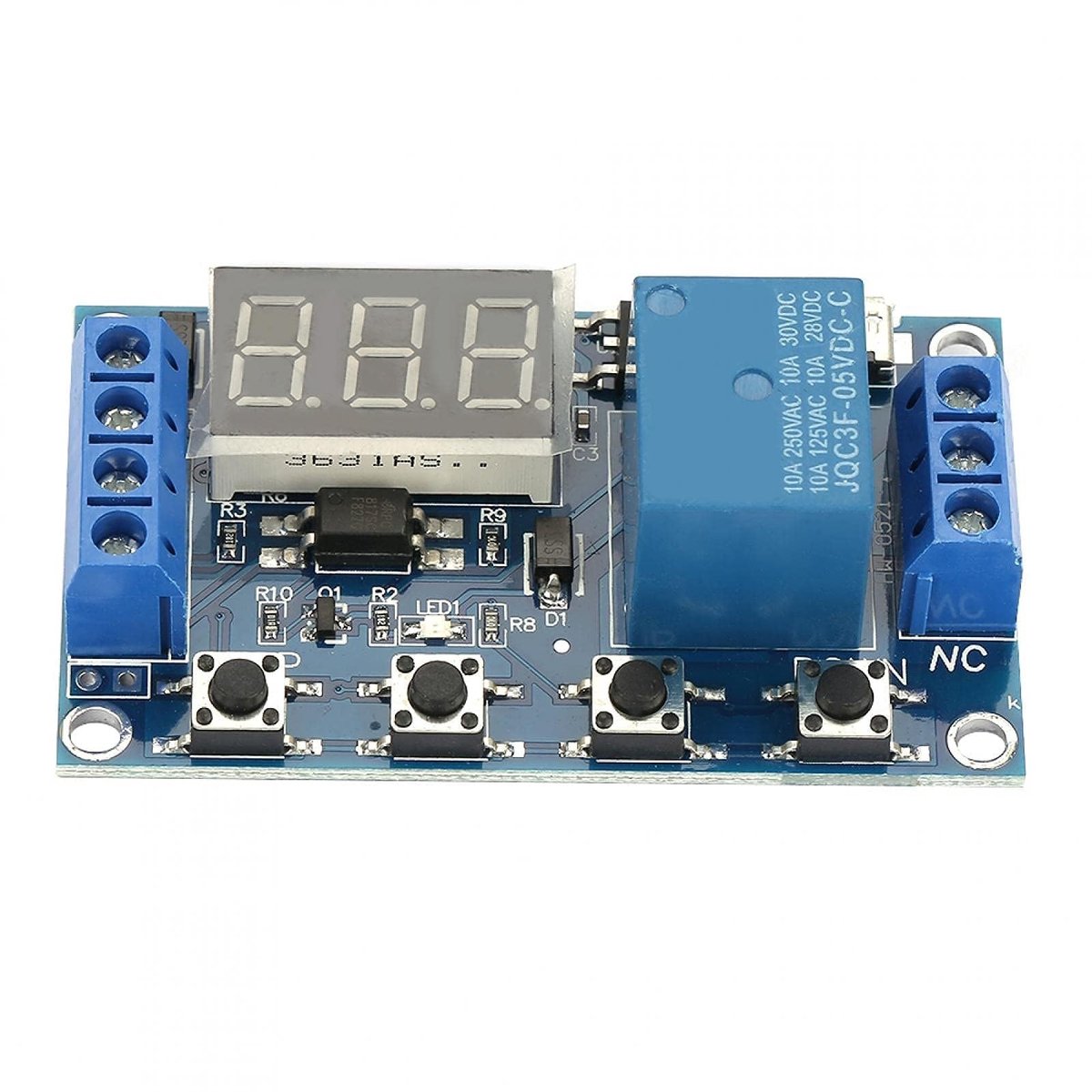 Dailygoods - Tijdrelais Module - DC 5-30V Timer - Betrouwbaar en Efficiënt - Compact Formaat - Vertraging Relais - Geschikt voor Diverse Toepassingen