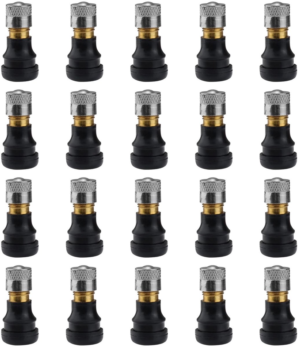 Dailygoods - Kamerloze ventielen - Tubeless ventielen - Superieure luchtdichtheid - 20 stuks - Geschikt voor elektrische steps - Compatibel met M365,