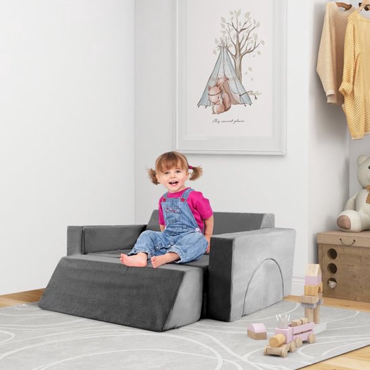 Modulaire Speelbank Kind – Zitzak Kinderen – Kinderbank Speelhoek – Speel Sofa – Zacht Spe