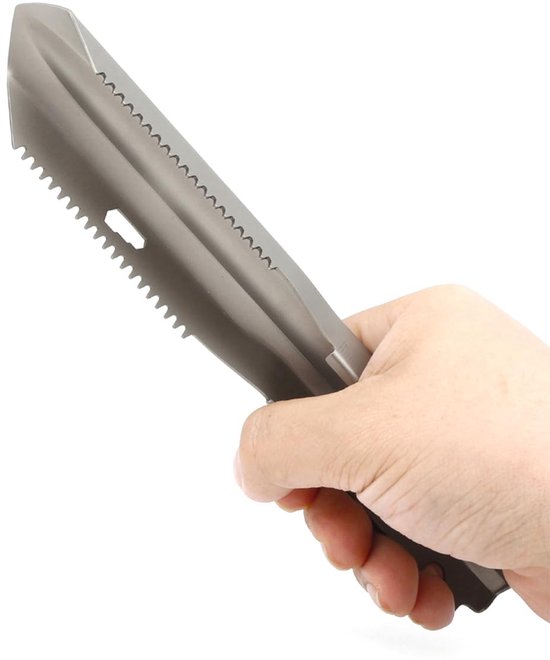 Smoakez - Rugzakschep - Titanium Handschep - Lichtgewicht en duurzaam - Compact formaat - Voor kamperen en backpacken - Onmisbaar buitengereedschap... — afbeelding 3
