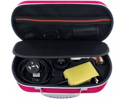 Draagbare Hardcase voor Föhn – Geschikt voor Dyson Supersonic HD17, Bescherming, Diep Roze, Reisaccessoire