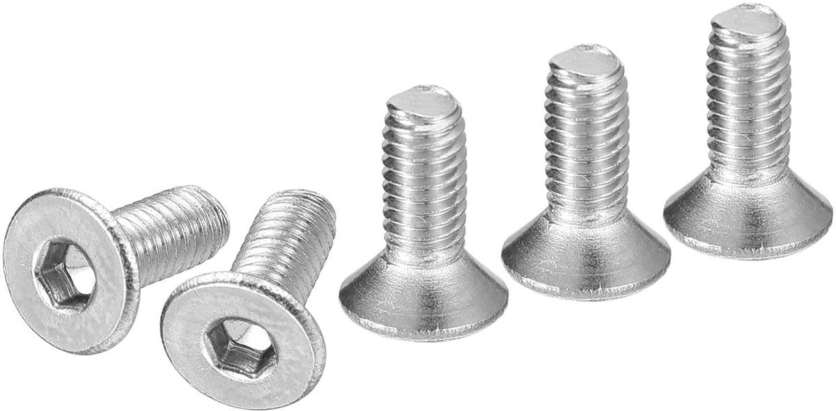 Livia home - M3 x 8mm Verzonken Kopschroeven - Roestvrij Staal - Diepe Binnendraad - 100 Stuks - Antislip Bevestiging - Voor Mechanische Toepassingen